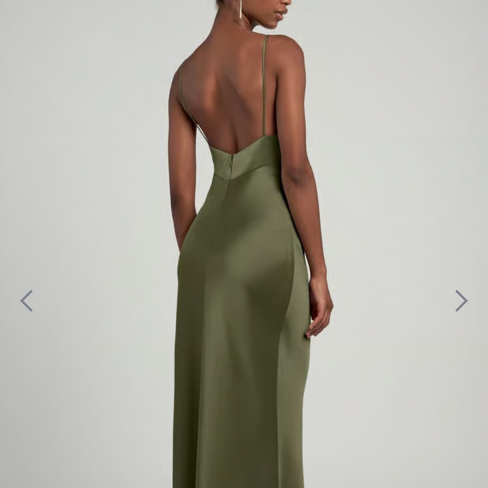 Jenny Yoo Eloise Bridesmaid Dress in Olive - Picture 3 of 12